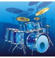 Drum kit vector image