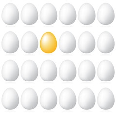 Golden egg vector image