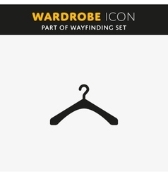 The hanger icon Coat rack symbol The hanger icon Coat rack symbol vector image