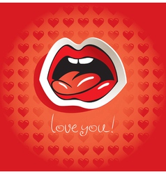 Love language vector image