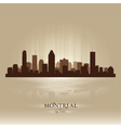 Montreal Quebec skyline city silhouette vector image