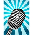 Microphone back retro vector image