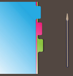 Document separator divider vector image