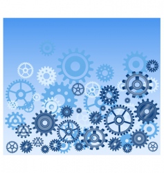 Technical gears background vector image
