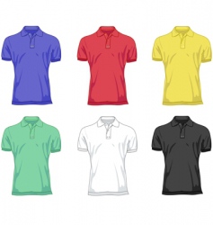 Polo shirts vector image