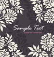 Invitation floral card vector image