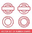 Set of rubber stamps vector image