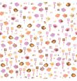 Seamless pattern of cute birds vector image