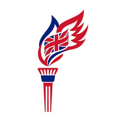 Uk torch vector image