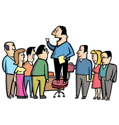 Message to workers vector image