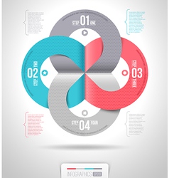 Abstract infographics template design vector image