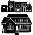 Residences building vector image
