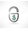 Safe grunge icon vector image