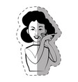 Cartoon woman expression gesture Cartoon woman expression gesture vector image