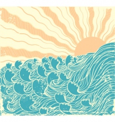 Sea waves Sea waves vector image