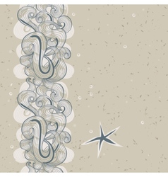 Beach seamless pattern vector image