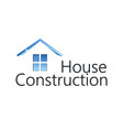 Home construction silhouette Home construction silhouette vector image