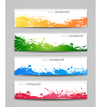Set of colored backgrounds vector image