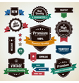 Retro Labels 1 vector image