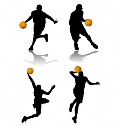 Basketball player vector image