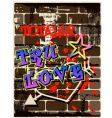 Graffiti wall graphic vector image