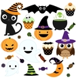 Cute halloween party vector image