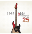 Brown guitar vector image