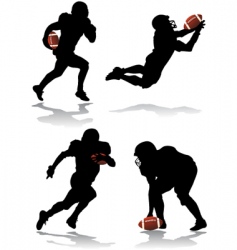 American football player vector image
