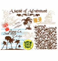 Adventure graphic vector image