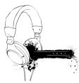 Headphones vector image
