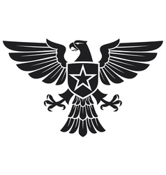 Eagle and star coat of arms vector image