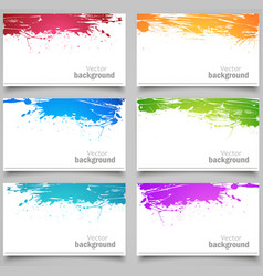 Set of colored cards vector image
