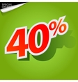 Label percent vector image