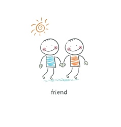 Friends vector image