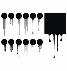 Drip elements vector image