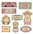 Art nouveo lables vector image