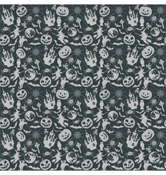 Halloween seamless background vector image