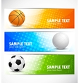 Set of sport banners vector image