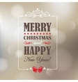 Christmas and New Year card vector image