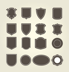 Blank template of coat arms - shield Royalty Free Vector