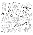 Back to school design elements vector image