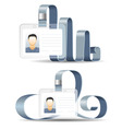 Holder for badge or id cards vector image