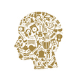 Musical head vector image