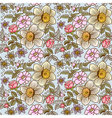 Many flowers seamless vector image