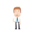 Office worker in various poses vector image