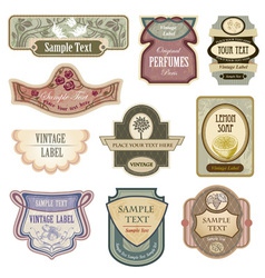 Antique lables Antique lables vector image