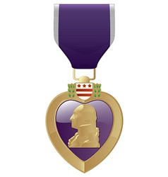 Purple Heart vector image