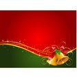 Christmas bells background vector image