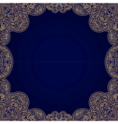 Floral arabesque seamless background vector image