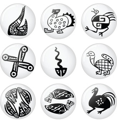 Inca iconography vector image